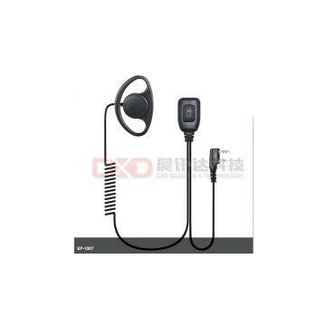 high quality wired ear hanger two way radio headset