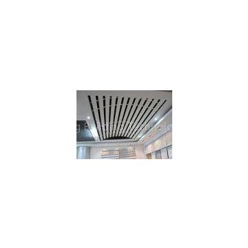 Domed Linear metal ceiling Aluminum Install with Curved Keel , Curved Ceiling for Station