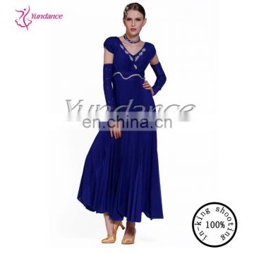 M-13 Fashion With Gloves Royal Blue Party Dance Costumes