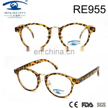 2017spring high quality fashion style leopard print PC reading glasses