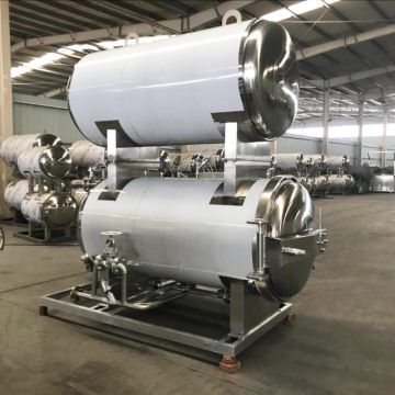 Double Automatic Rotary Type Sterilizer Autoclave For Food