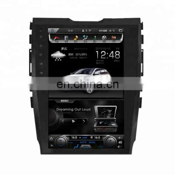 12.1 inch android vertical screen car multimedia GPS navigation car radio dvd player for Ford Edge