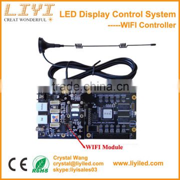 LIYI W1 W2 WIFI wireless router full color rgb P10 led screen controller card