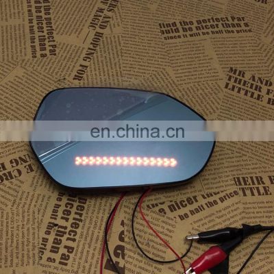 Panoramic rear view blue mirror glass Led turn signal Heating blind spot monitor for Kia forte 2011,2pcs