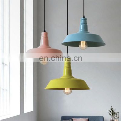 Loft Colorful Aluminum Pendant Light E27 Modern Design Decorative Lamp