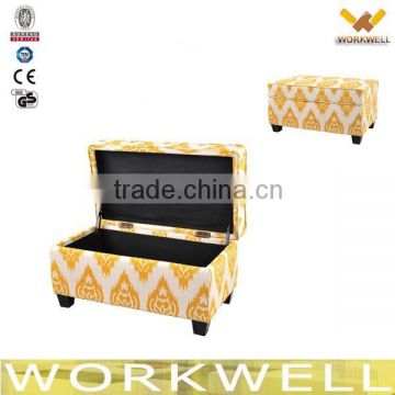 WorkWell mordern design rectangular storage ottoman KW-OT08                        
                                                Quality Choice