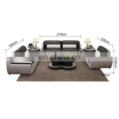Modern Luxury Sectional Sofas Living Room Furniture Pure Real Italian Leather Couch Sofas Set