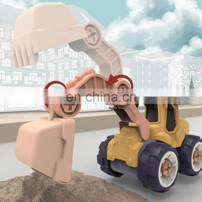 Creative Miniature Truck Loading Unloading Plastic DIY Truck Toy Assembly Engineering Car Set Kids Educational Toy For Boy Gifts