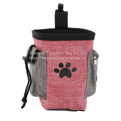 Custom Dog Treat Bag Travel Walking Pet Dog Training Pouch Pet Food Bag