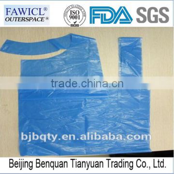 Fawicl disposable blue transparent kitchen plastic apron