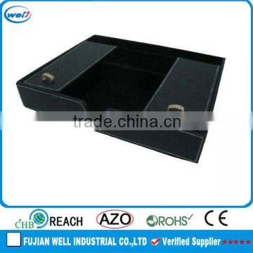 PU leather Desktop Stationery organizer