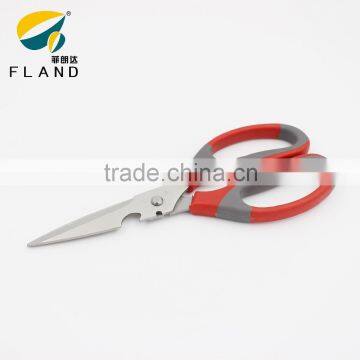 YangJiang Best quality kitchen stainless steel blades scissors with color handle