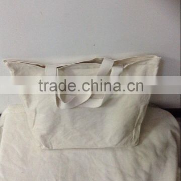 50cm x 38cm x D12cm plain Cotton Shopping bag