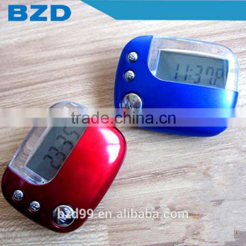 LOGO Custom Multi-functional Sport Mate Fitness Tool Electric Digital Calorie Step KM Counter Pedometer with Clock Function
