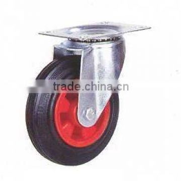 rubber caster wheel with PP core