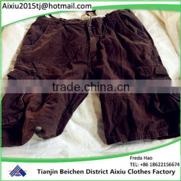 China cheaper used clothing cargo short pants clothing /used clothing