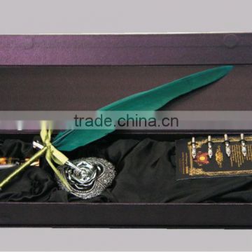 Newest 2013 Promotional Quill Pen Set With 1 Bottle Ink