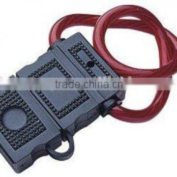 black IEC standard inline black fuse holder