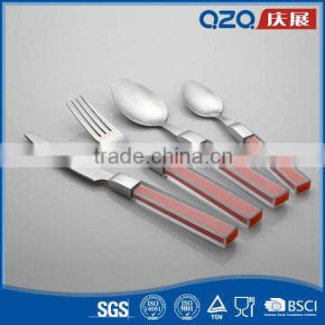 OEM brand hand polish stainless steel luxury flatware in low cost
