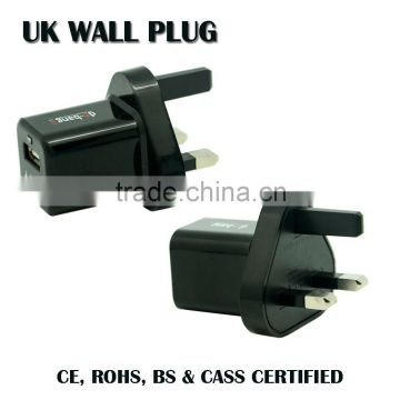 UK wall adapter USB switch for mobiles phones and E cig
