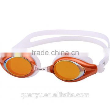 WholeSale Super Professional promotional Mirror Coated Swimming Goggle for Adult