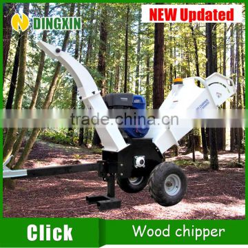 15hp engine ATV timber log chipper shredder