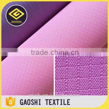 New Products Safety Item Pu Coated 600D 100% Polyester Ripstop Waterproof Oxford Fabric For Pvc Backpack