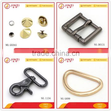 Metal hardware for manufacturing of dog collars with rivets,D-rings,pin buckles and snap hooks