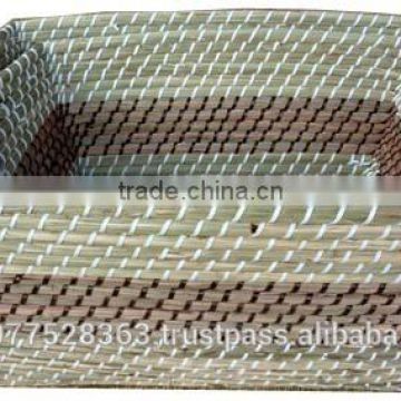 High quality best selling water hyacinth natural rectangle basket from vietnam