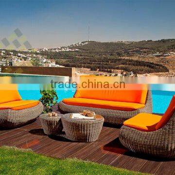 Evergreen Wicker Furniture - Round rattan fiber material in brown