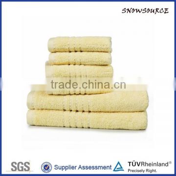 wholesale pure white plain dyed custom China 5 star hotel Topgrade 100% cotton hotel towel