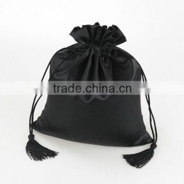 Custom Satin Drawstring hair extensions storage bag