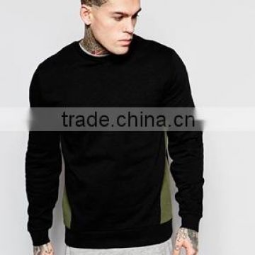 2016 new fashion Custom Cheap fleece black men hoodie sweatshirt