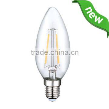 Candle Filament bulb LED Curly Tip 2W E14 120V/220V/230V/240VAC Non Dimmable