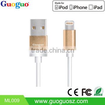 Guoguo New design High Quality original retractable mfi usb data cable for iphone 6s/7/6
