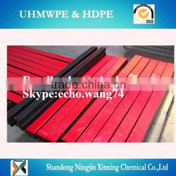 Rubber Buffering Bed Bar, Conveyor Impact Bed Bar with UHMWPE capped