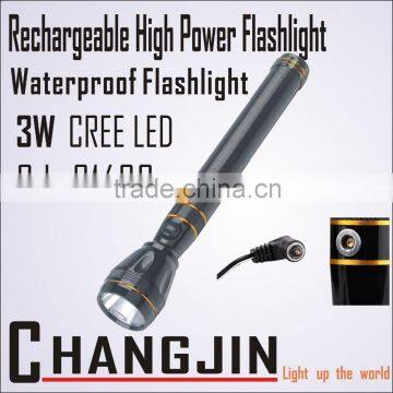 Best Selling Aluminum Alloy Led Direct Charging 3w High Power Led Flashlight