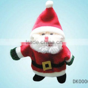 14" Hi-pile Santa Claus Stuffed Toy Felt Hand Puppet PP Cotton Filled