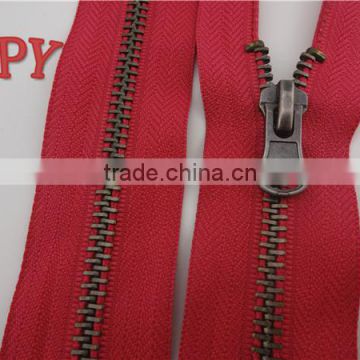 heavy duty metal zippers for garment