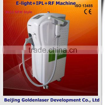 2013 Multifunctional Beauty Equipment E-light+IPL+RF Vascular Lesions Removal Machine Power Vacuum&radio Frequency Fat Loss 1-50J/cm2