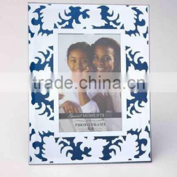 beautiful photo frame plastic photo frame with flower printing