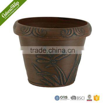 big morden plain coloful hotel cheap clay garden pot