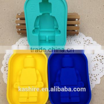 High Quantity Eco-friendly single robot shape silicone chocolate mould,soap mold,diy cake mould