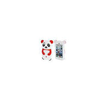 Cute Silicone Cell Phone Case Shockproof / IPhone 5 3D Panda Silicone Case