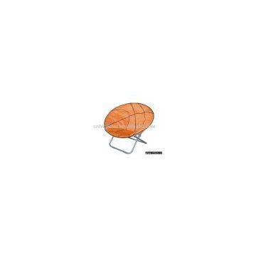 Basketball image folding moon chair