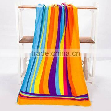 Velour reactive printing beach towel photo printed velour beach towel