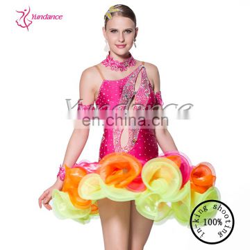2015 Lovely children girl latin dance dress L-10212