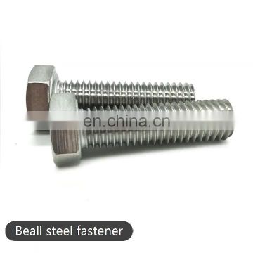 DIN933 A4-80 stainless steel outer hex head bolt