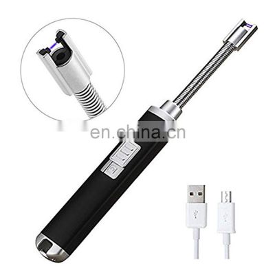 Wholesale Flexible Neck USB Rechargeable Electronic Flameless Arc Lighter Candle Lighter Smocking Lighter
