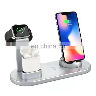 Car Multi-Functional mobile wirelesscharge compatible divice with several links for airpods charge